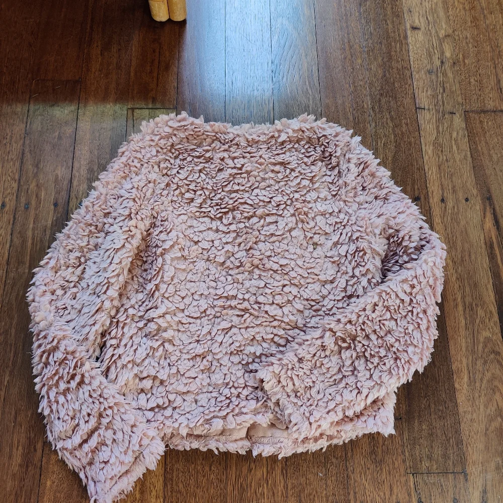 H&M|| Light Lilac fluffy/ teddy jacket Size XS - Picture 6 of 11